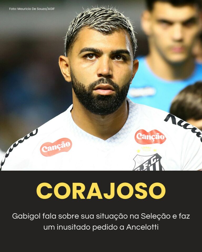 Gabigol não se intimidou ao mandar recado inesperado para Carlo Ancelotti