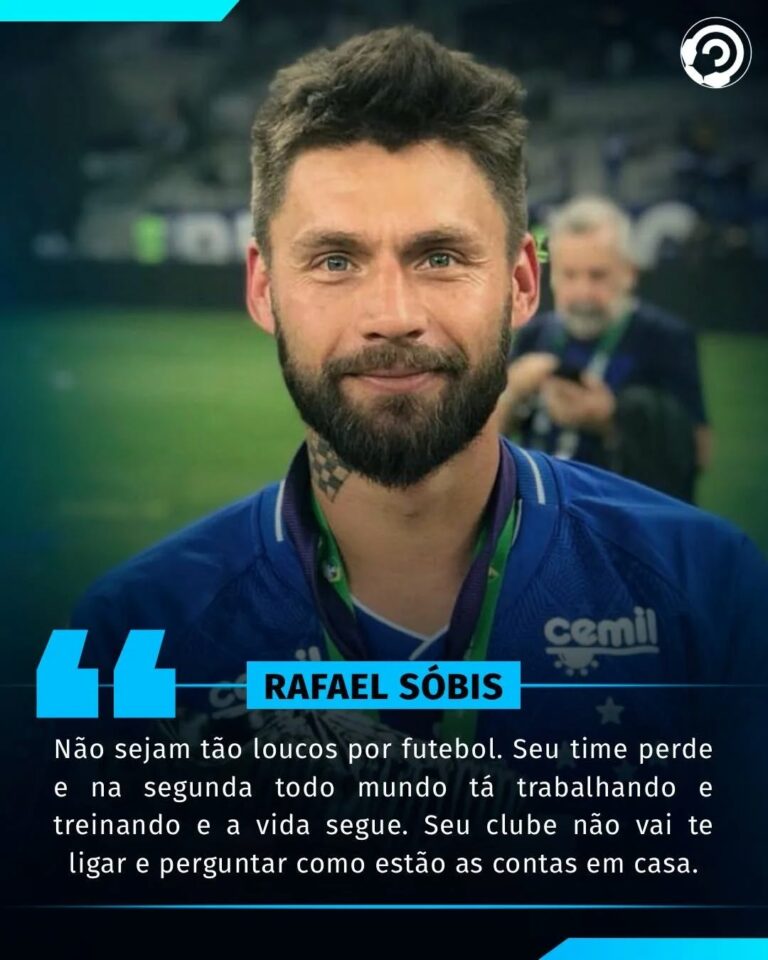 Essa declaração do Rafael Sóbis é válida até os dias de hoje.