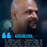 Declaração forte de Felipe Melo sobre o Palmeiras.

O ex-atleta afirmou que, ap…