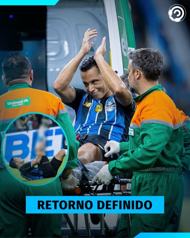 BOA NOTÍCIA! A cirurgia de Marlon, lateral do Grêmio, foi bem-sucedida. O clube…