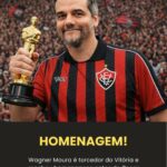 Torcedor fanático do Vitória, Wagner Moura ganha homenagem do clube!