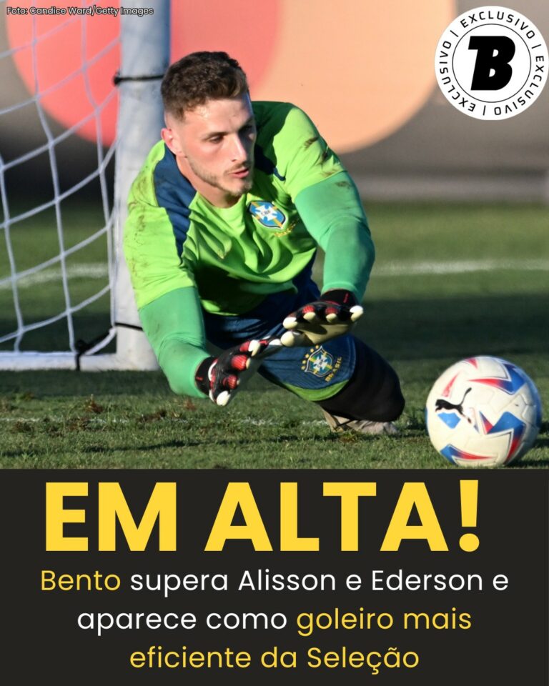 DE OLHO NA SELEÇÃO! Bento sofre bem menos gols por jogo que Alisson e Ederson. …