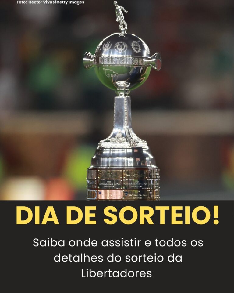 SAIBA TUDO! Confira onde assistir ao sorteio da Libertadores nesta quinta