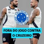 Neymar e Gabigol estão fora da partida contra o Cruzeiro.

Gabigol não poderá at…