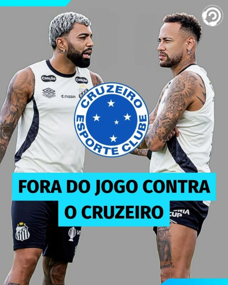 Neymar e Gabigol estão fora da partida contra o Cruzeiro.

Gabigol não poderá at…