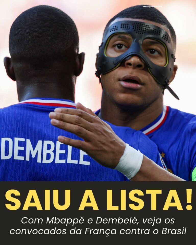 OFICIAL! Didier Deschamps anunciou a lista da França para enfrentar o Brasil na…