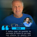 Zico rebate João Martins, auxiliar de Abel Ferreira, após crítica ao gramado de…